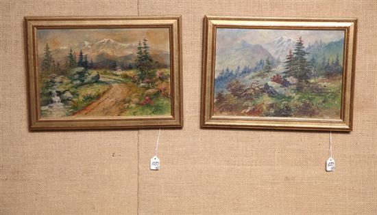 Appraisal: TWO OIL ON BOARD By George O Beardsley Colorado Kansas