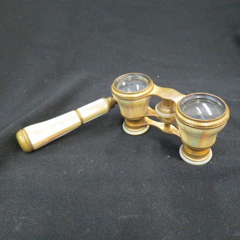 Appraisal: French Mother-of-Pearl Opera Glasses with handle