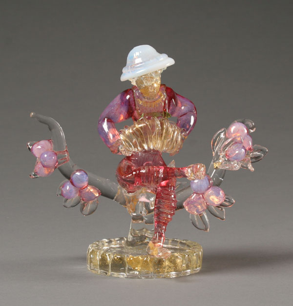 Appraisal: Ferro Toso Barovier designed by Ercole Barovier pink and polychrome