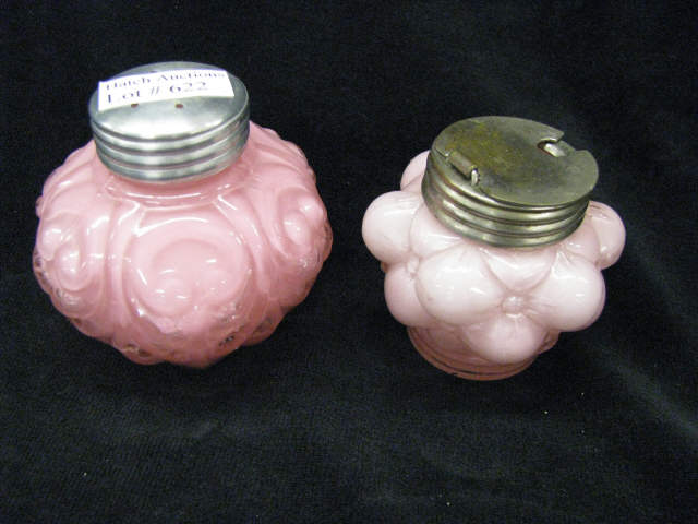 Appraisal: Consolidated Art Glass Salt Shaker plus a mustard pot pink