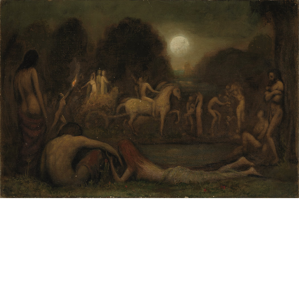 Appraisal: Claude Buck American - Mythological Scene with Figures and Horses