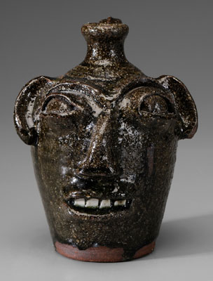 Appraisal: B B Craig Face Jug Catawba County North Carolina -