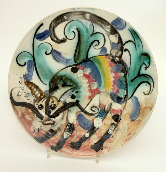 Appraisal: JOHN PERCEVAL AND AUTHUR MERRIC BOYD Victoria Murrumbeena pottery circular