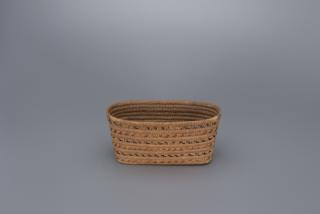 Appraisal: Salish Oval Basket Salish People Salish Oval Basket Salish People