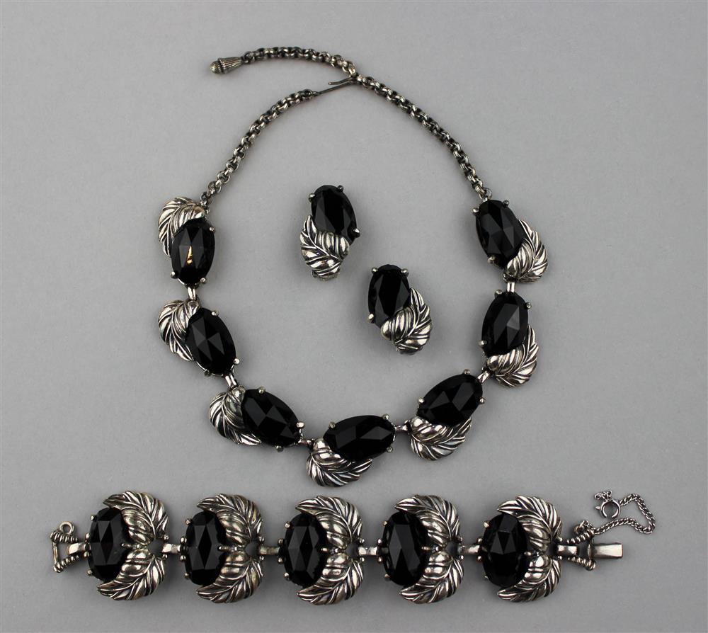 Appraisal: ELSA SCHIAPARELLI THREE PIECE PARURE ca comprising a necklace bracelet