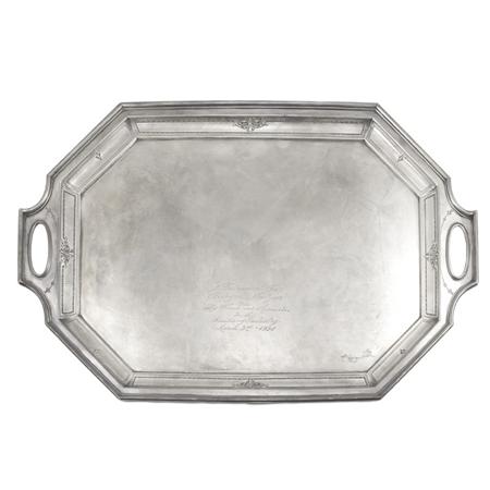 Appraisal: Durgin Gorham Sterling Silver Two-Handle Tray Estimate -