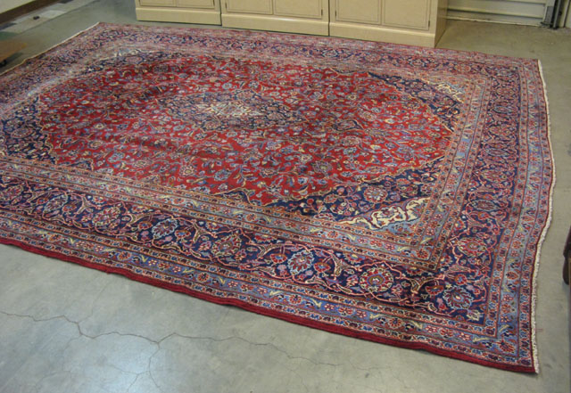 Appraisal: PERSIAN MASHAD CARPET Razavi Khorasan Province northeastern Iran floral and