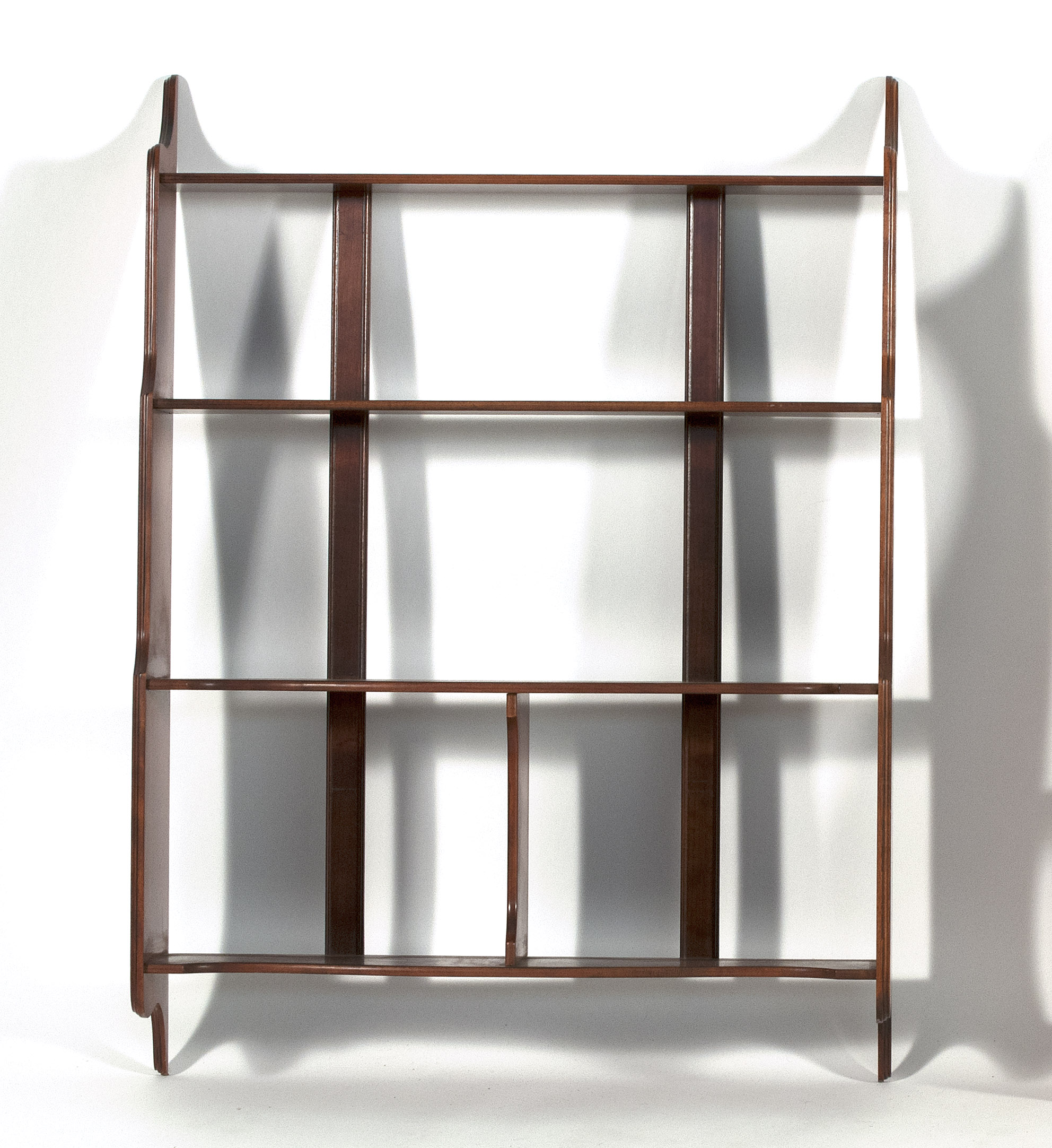 Appraisal: FOUR-TIER WALL SHELF In cherry Height Width Depth