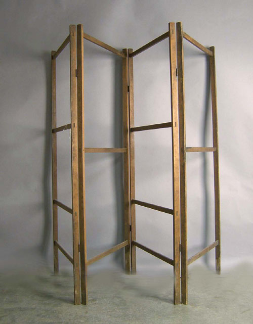 Appraisal: Pine quilt rack th c h w