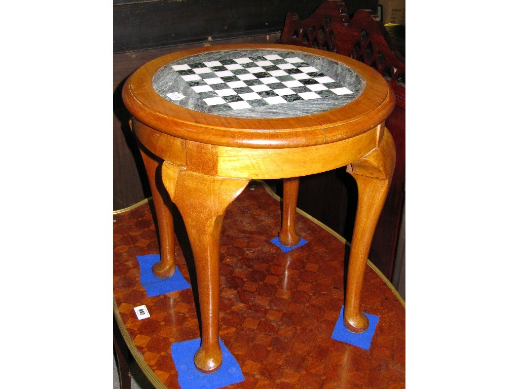 Appraisal: Marble topped games table