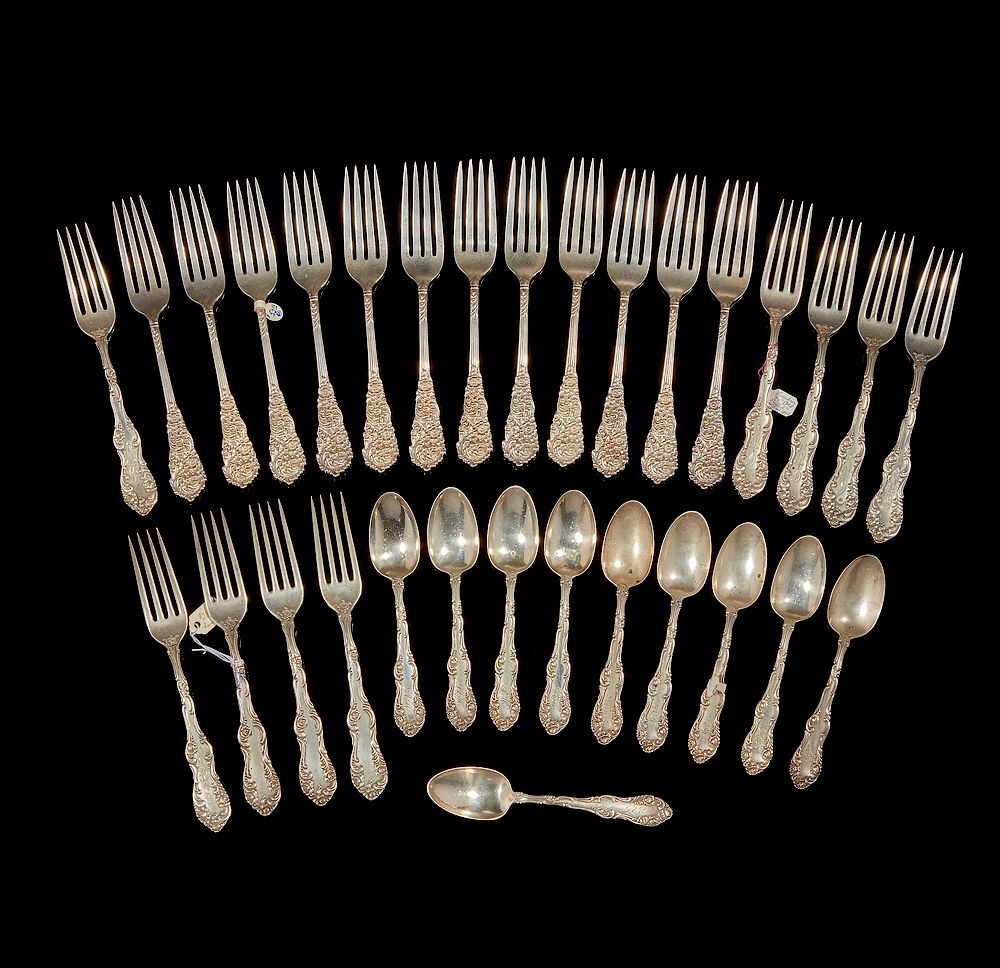 Appraisal: Assorted Sterling Silver Flatware Assorted sterling silver flatware comprising Reed