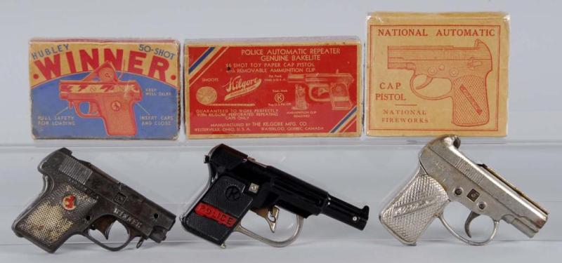 Appraisal: Lot of Cap Guns Description Includes Hublely Kilgore and National