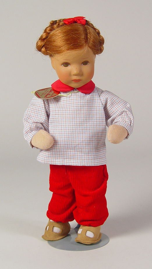 Appraisal: Kathy Kruse Character Doll Circa 's Composition head Cloth body