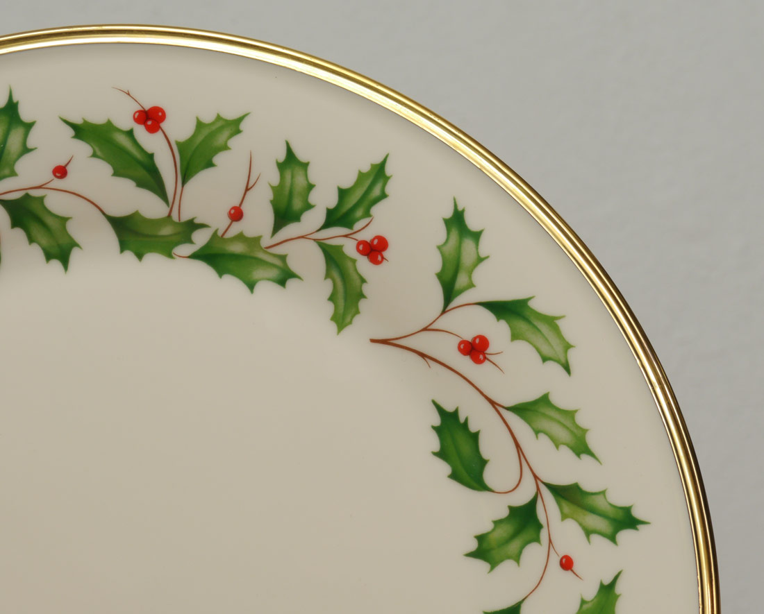 Appraisal: LENOX FINE CHINA ''HOLIDAY'' PATTERN Approx pieces to include Dinner