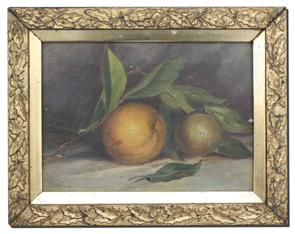 Appraisal: TH CENTURY AMERICAN SCHOOL SILL LIFE OF ORANGES Oil Canvas