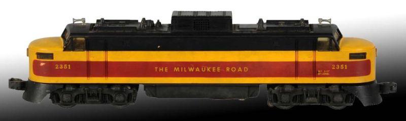 Appraisal: Lionel No O- Gauge Milwaukee Road Engine Description Post-war Clean