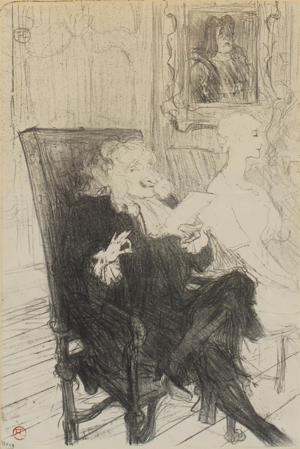 Appraisal: HENRI DE TOULOUSE-LAUTREC FRENCH - TRUFFIER ET MORENO DANS LES