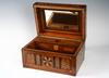 Appraisal: JEWEL BOX - Victorian period inlaid walnut box with beveled