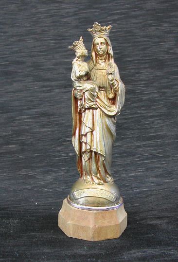 Appraisal: French Grand Tour Gilt-Spelter Figure of Sainte Anne de Beaupre