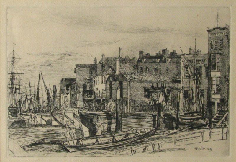 Appraisal: Unknown Artist Untitled Harbor Scene Print x in x cm