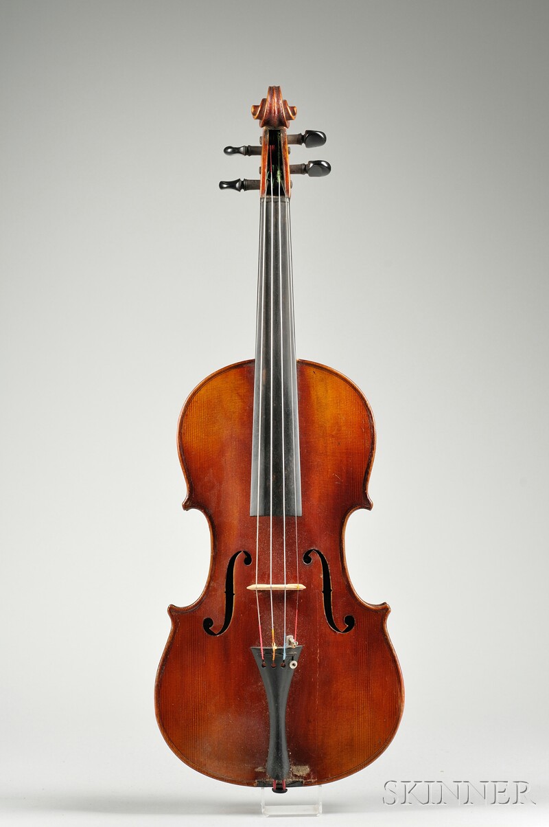 Appraisal: Mittenwald Violin c labeled STRADIVARIUS length of back mm with