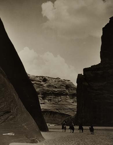 Appraisal: CURTIS EDWARD S - Canyon del Muerto Sepia-toned silver print