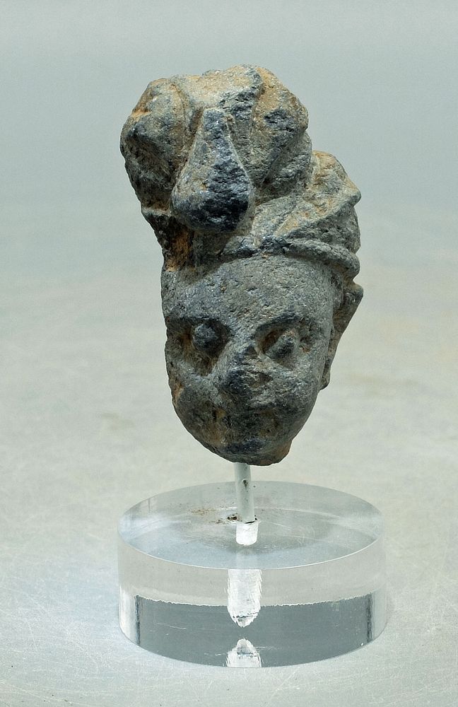 Appraisal: Gandharan Stone Head - Indus Valley A fine Gandharan stone