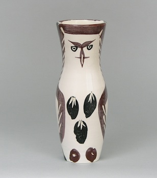 Appraisal: Pablo Picasso Spanish - Young Wood Owl Glazed ceramic vase