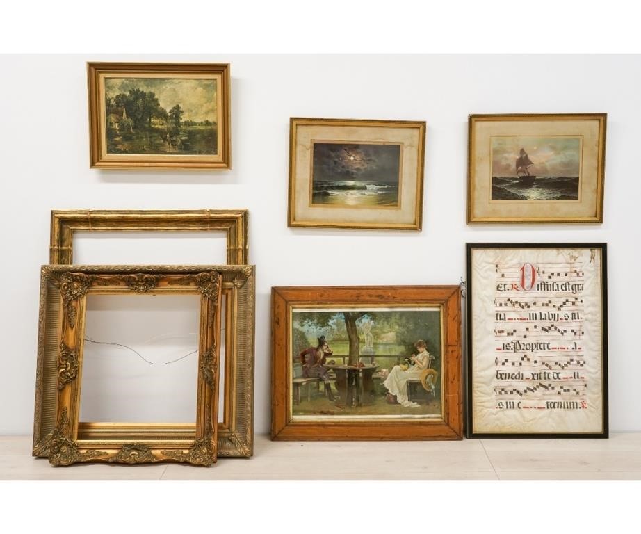 Appraisal: Newcomb Macklin style gilt frame together with two other frames