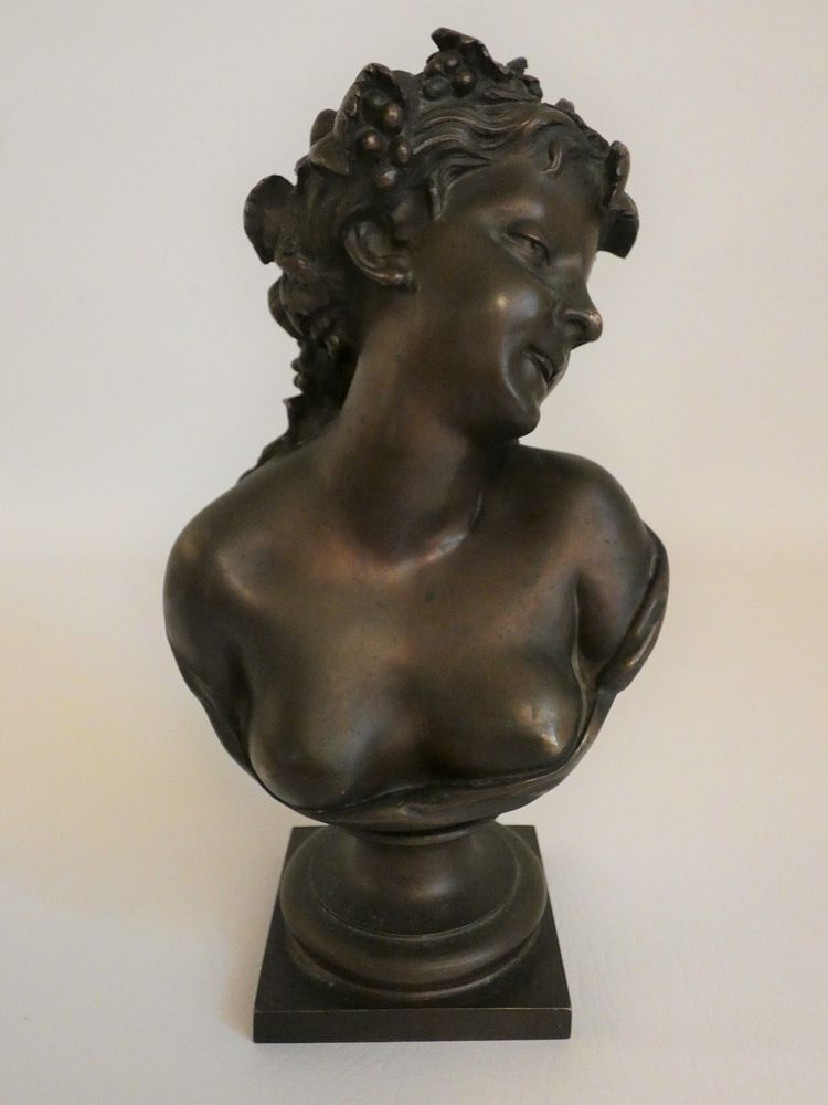 Appraisal: BRONZE BUST SIGNED V CONDINA th century continental bronze bust