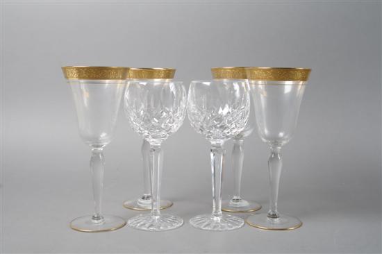 Appraisal: A Set of Eighteen Glass Stemmed Water Glasses