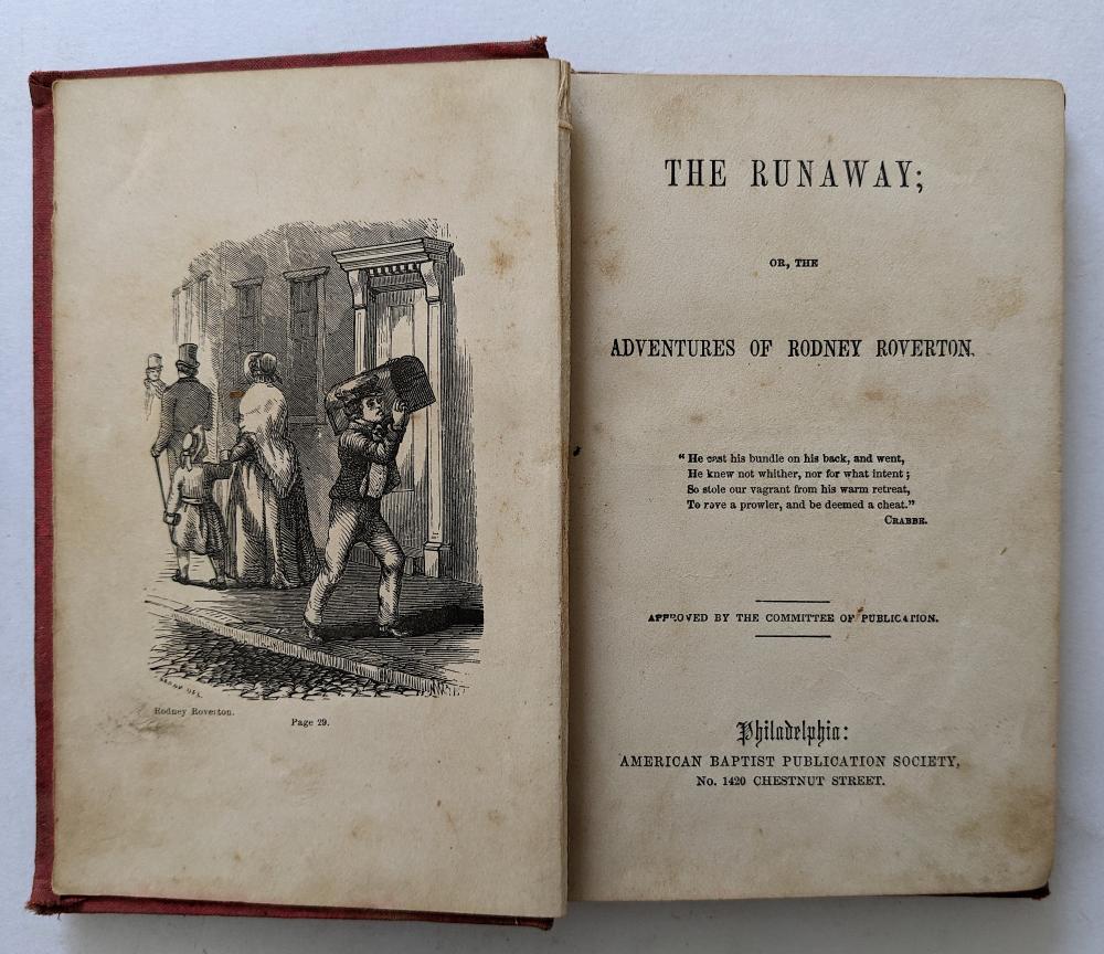 Appraisal: ANTIQUE BOOK THE RUNAWAY BY WILLIAM HEATH ILLUST The provenance