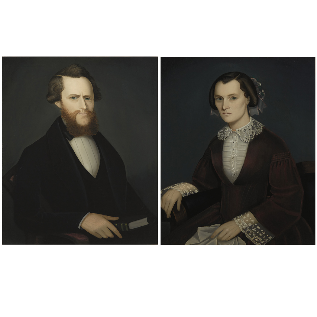 Appraisal: Ammi Phillips American - Henry Sisson and Lucy A Howe