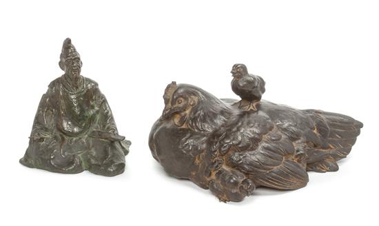 Appraisal: Sale Lot A Bronze Figural Group th century of a