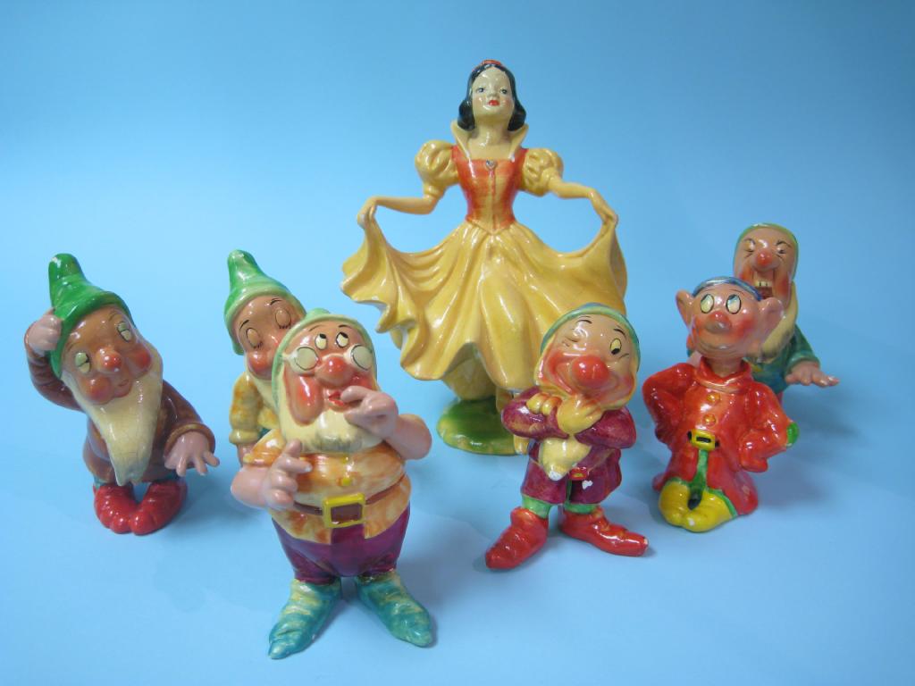 Appraisal: A part set of Wade Snow White and six dwarves