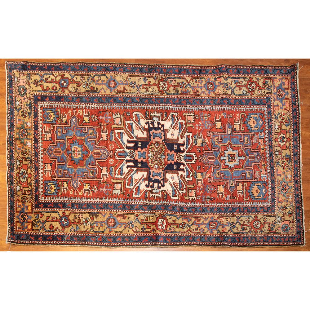 Appraisal: Antique Karaja Rug Persia x First quarter- th century hand-knotted