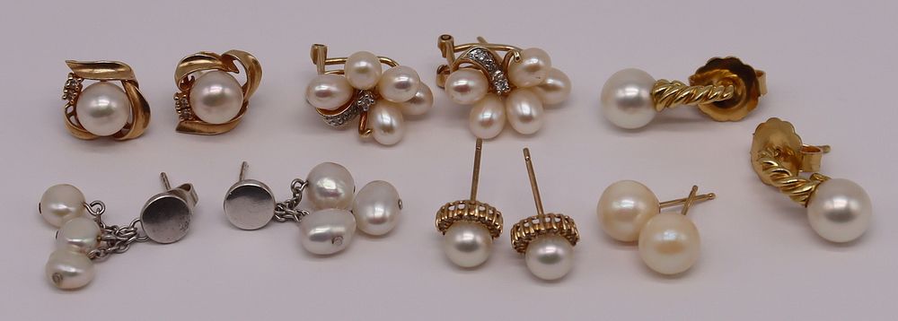 Appraisal: JEWELRY Pair of Pearl Earrings Inc Yurman Includes a pair