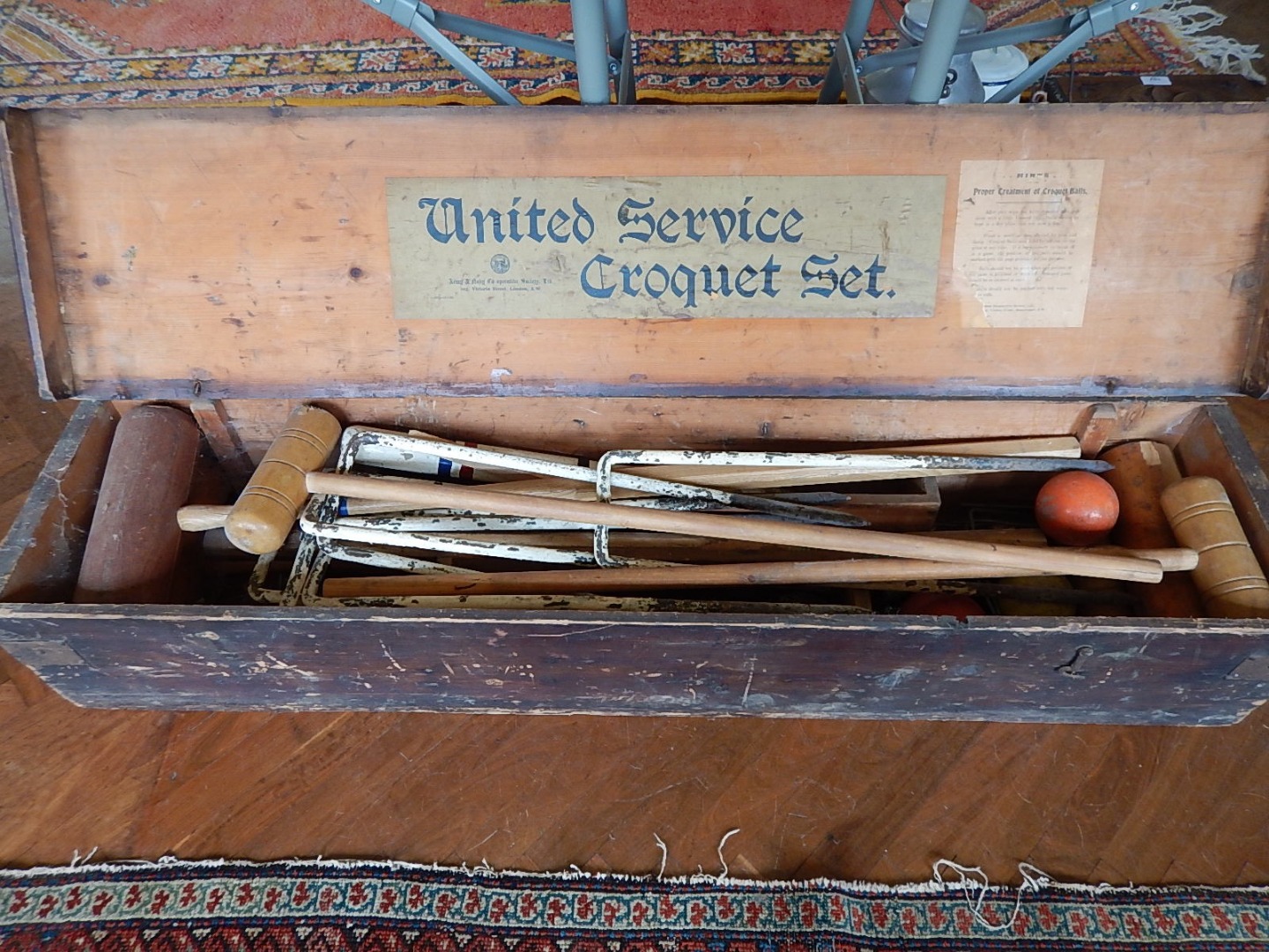 Appraisal: A United Service Croquet set supplied by The Army Navy