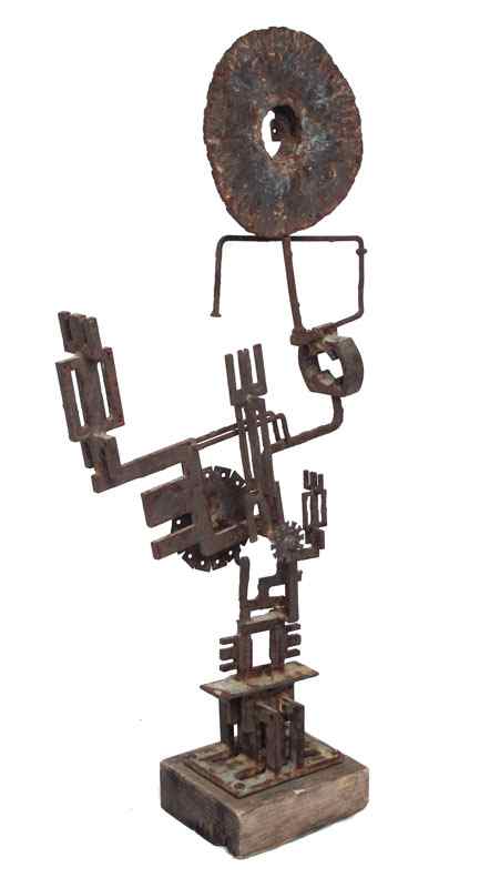 Appraisal: MARCO Paul American th C Abstract Iron Sculpture '' h