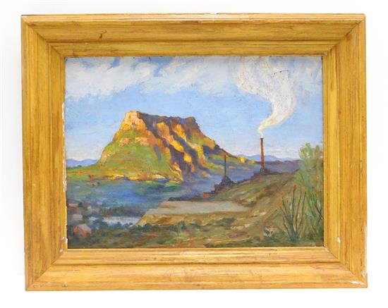 Appraisal: In the manner of Wells Moses Sawyer American - oil