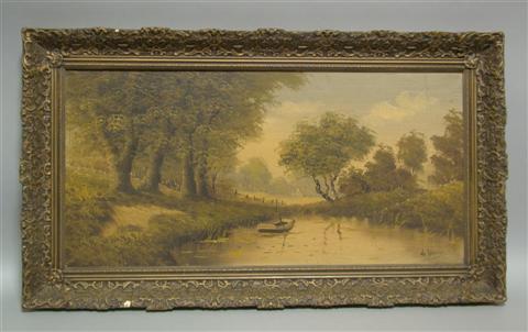 Appraisal: CORNELIS DE BRUIN DUTCH - LANDSCAPE Oil on canvas x