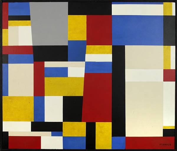 Appraisal: John McLaughlin American - Untitled c signed 'McLaughlin' lower right