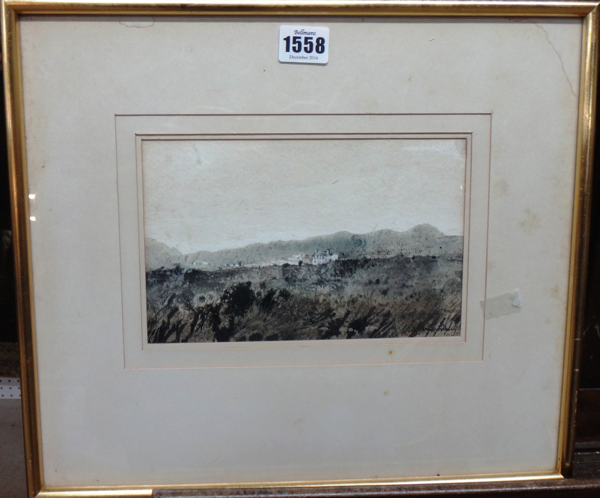 Appraisal: John Knapp-Fisher - Landscape watercolour signed cm x cm DDS