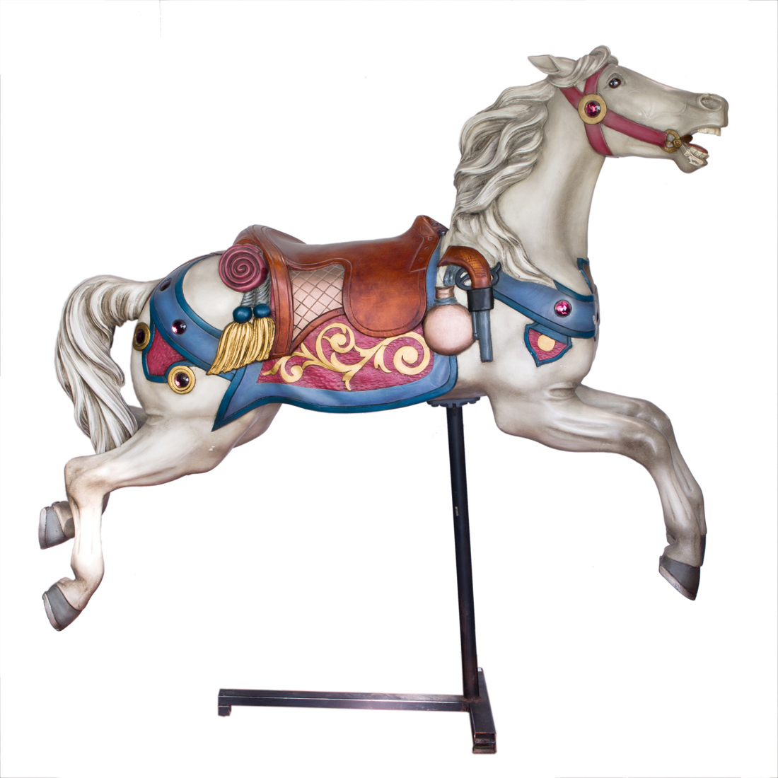 Appraisal: ATTRIBUTED TO CHARLES LOOFF DANISH AMERICAN OUTER JUMPER CAROUSEL HORSE