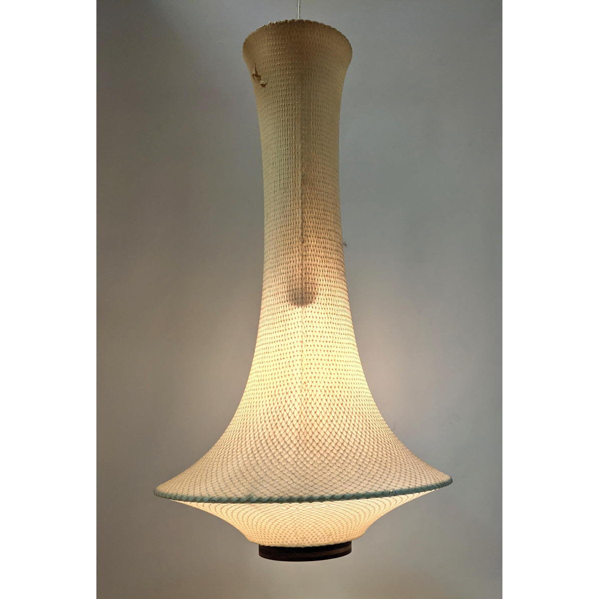 Appraisal: George Nelson for Howard Miller Hanging Pendant Lamp Fish net