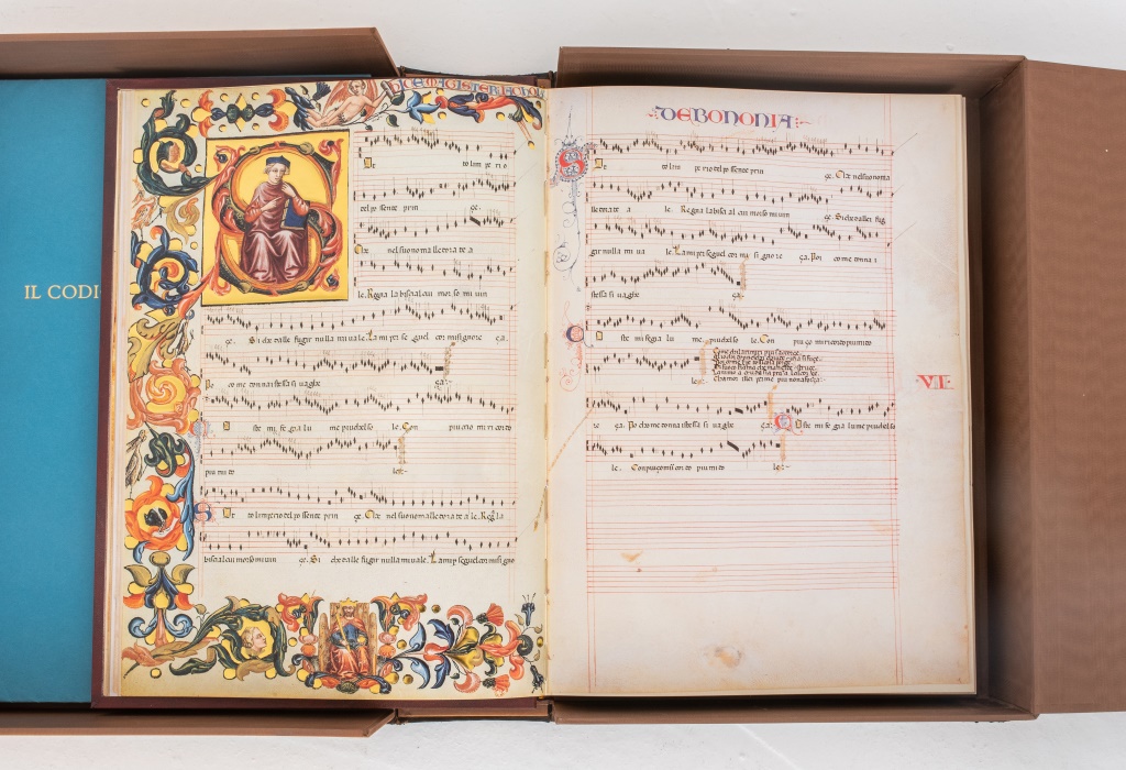 Appraisal: CODICE SQUARCIALUPI MUSIC MANUSCRIPT FACSIMILE Luxury full size and full