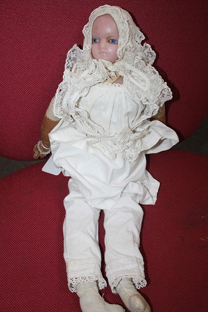 Appraisal: A VICTORIAN WAX HEAD BABY DOLL approximately cm high