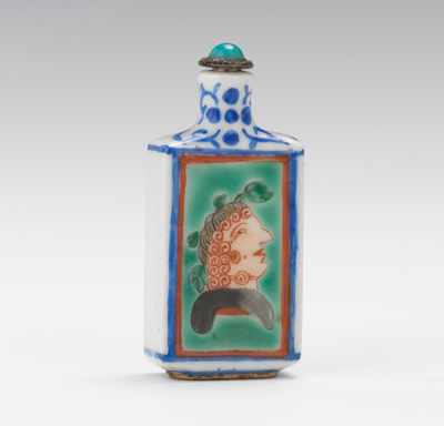 Appraisal: A Chinese Export Snuff Bottle for the European Market Flat