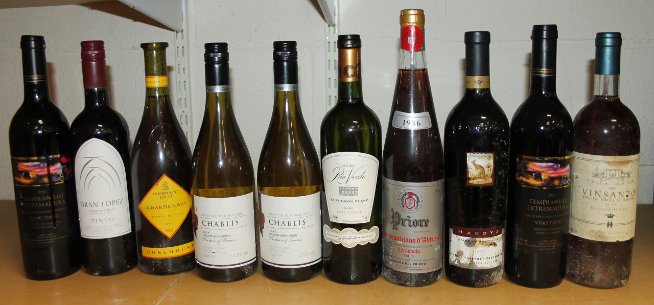 Appraisal: Various red wine etc to include red and white wine