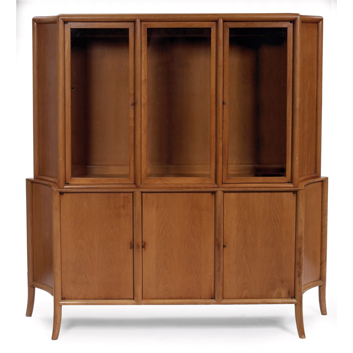 Appraisal: T H Robsjohn-Gibbings china cabinet china cabinet by Widdicomb walnut